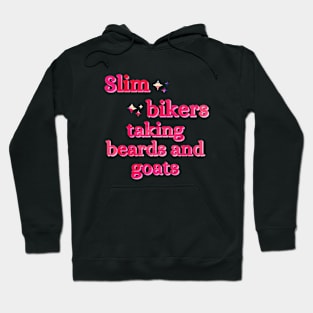 Bikers Beards Goats Funny Bad Translation Hoodie